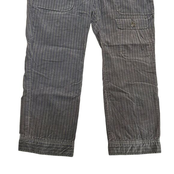 Three Dots Velvet Pull On Pants Charcoal Gray Size 10 Lagenlook Casual - Picture 3 of 13